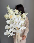 Wedding bouquet "Flawless Harmony" - Orchids, amaranth, roses