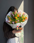 Bouquet "Tulip Tango" - mix of colored tulips