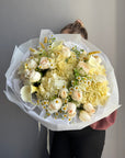 Bouquet "Milk & Honey" - Hydrangeas , callas, chamomile