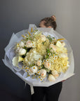 Bouquet "Milk & Honey" - Hydrangeas , callas, chamomile