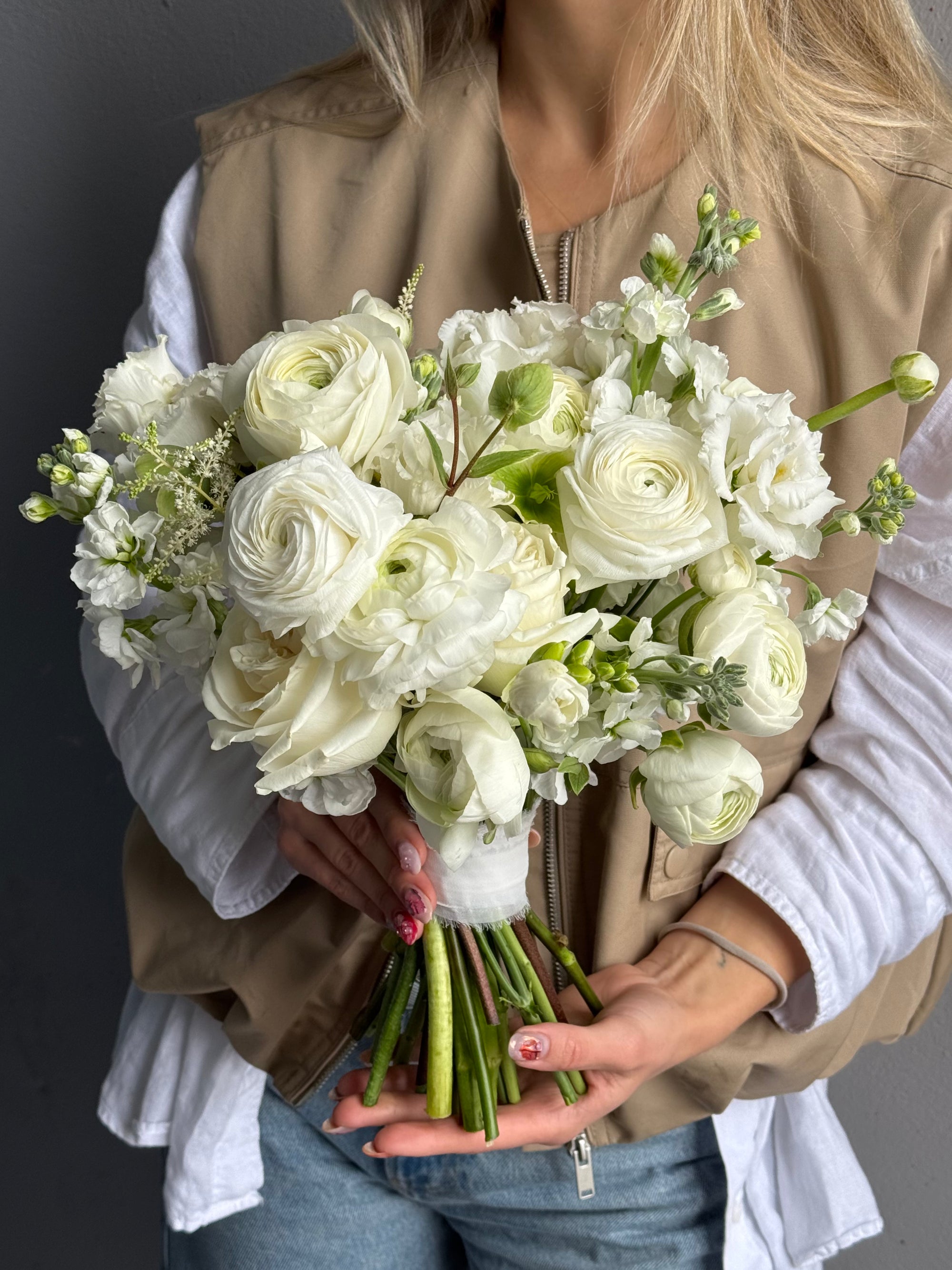 Wedding Bouquet "The One" - Hydrangeas , stock, peony roses