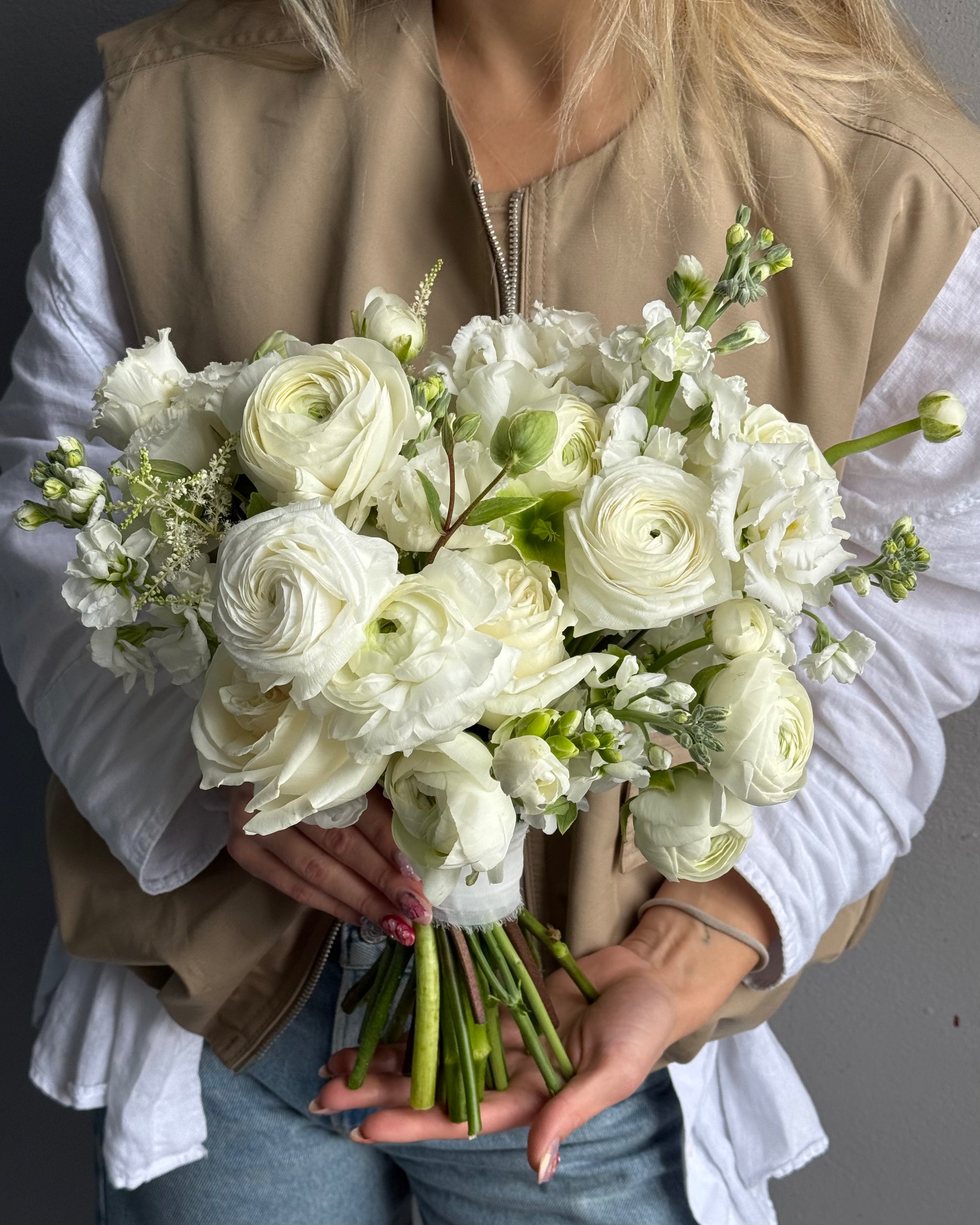 Wedding Bouquet "The One" - Hydrangeas , stock, peony roses