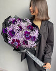 Bouquet “Mystical Violet Serenade” - anemones, baby’s breath