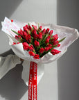 Bouquet “The first kiss” - red tulips (ONLY IN MIAMI)