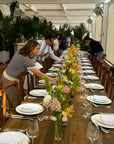 Table set of bud vases