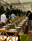 Table set of bud vases