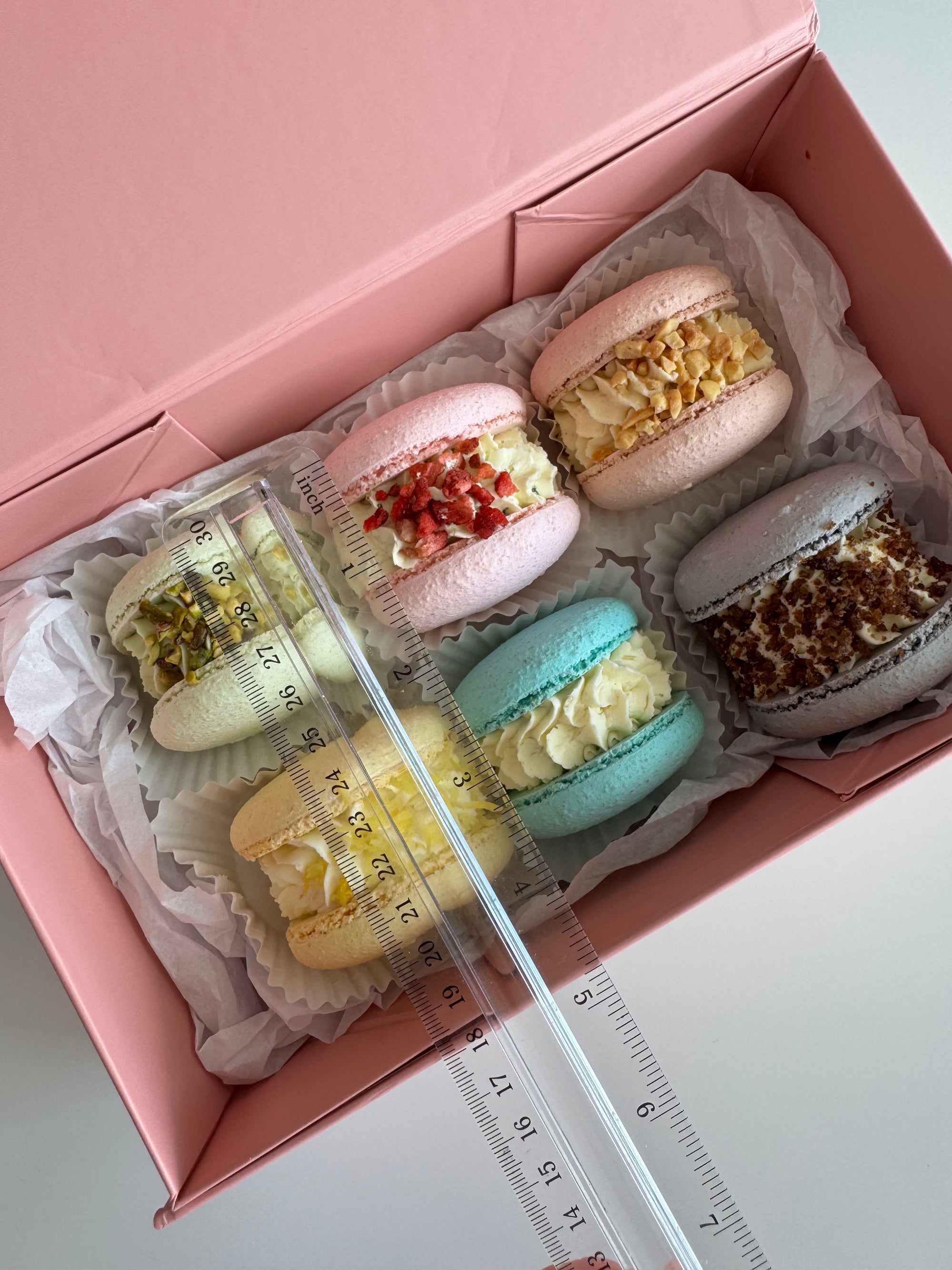 "Six Ways to Say Love" - Set of 6 Large Macarons