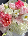Flower box "Gentle Fleur Box" - peony roses, peonies, hydrangeas