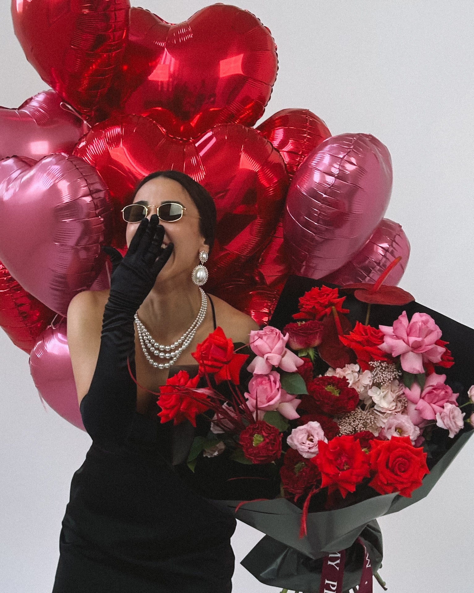 Balloon set "Red & Pink Hearts" (ONLY MIAMI)