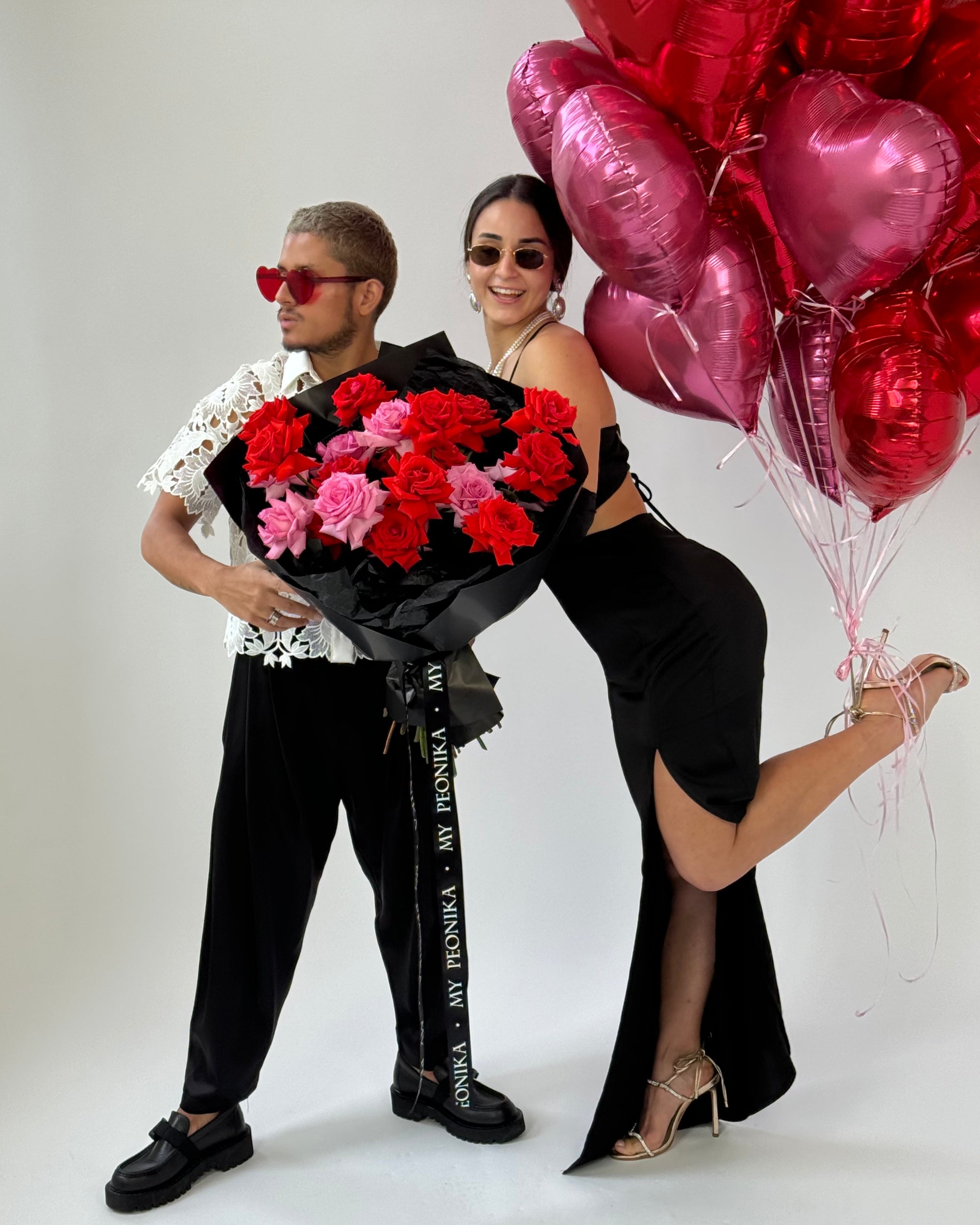 Balloon set "Red & Pink Hearts" (ONLY MIAMI)