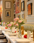 Table set of bud vases