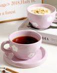 "Lavender Lace" - Purple Cup & Saucer Set