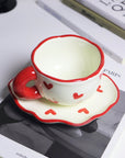 "Cupid’s Sip" - Handcrafted Clay Tea Duo