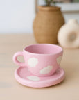 "Cotton Candy" - Pink Cup & Saucer Set