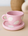 "Cotton Candy" - Pink Cup & Saucer Set