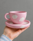 "Cotton Candy" - Pink Cup & Saucer Set