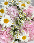 Bouquet "Daisy Me Pink" - hydrangea, daisies