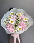 Bouquet "Daisy Me Pink" - hydrangea, daisies