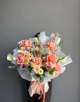 Bouquet "Hello Sunshine" - roses, calla lilies, snap dragon
