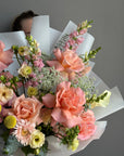 Bouquet "Hello Sunshine" - roses, calla lilies, snap dragon