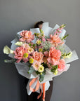 Bouquet "Hello Sunshine" - roses, calla lilies, snap dragon