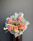 Bouquet "Hello Sunshine" - roses, calla lilies, snap dragon