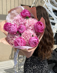 Duo Bouquet "Flemming Way" - peonies, hydrangeas