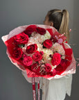 Bouquet "The flirt Factor" - Peony Roses, hydrangeas (ONLY MIAMI)