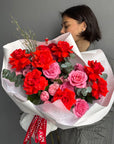 Bouquet "Cupid's Crush" - French Roses, peony roses