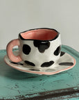 "Moo & Brew" - Handcrafted Clay Tea Duo