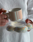 Glitter Petal Cup & Saucer Set