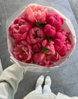 Bouquet "Coral Charm Peonies" - My Peonika Flower Shop
