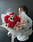 Bouquet “Crimson Elegance” - My Peonika Flower Shop