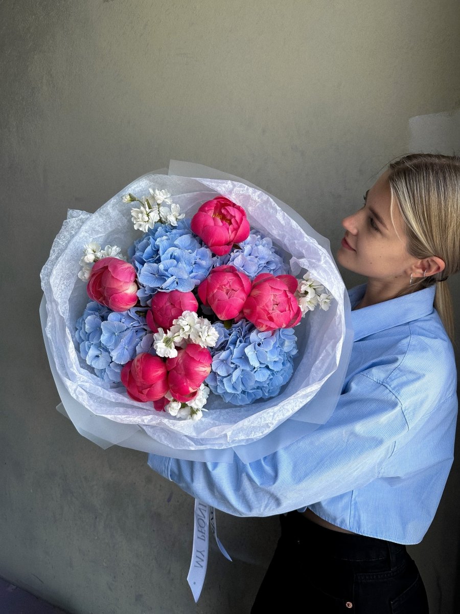 Bouquet "Ocean Sunset" - My Peonika Flower Shop