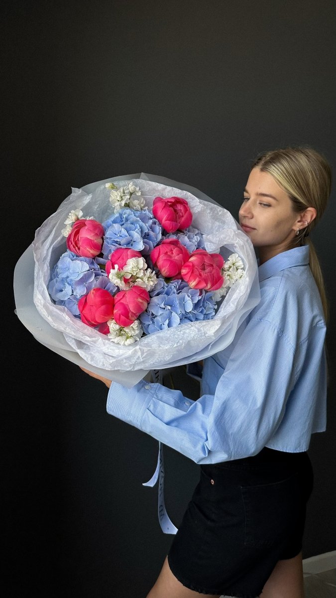 Bouquet "Ocean Sunset" - My Peonika Flower Shop