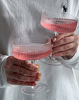Champagne coupe glass - My Peonika Flower Shop