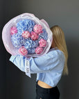 Duo Bouquet "Blues & Pinks" - My Peonika Flower Shop