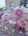Flower Basket " Whispering Angel" - My Peonika Flower Shop