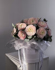 Flower Box "Ranunculus Hanoi & Eucalyptus" - My Peonika Flower Shop