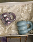 Pearlescent Palette: Multicolored Pearl Cups Set - My Peonika Flower Shop