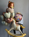 Set “Welcome New Baby” — bouquet and balloons