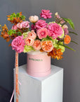 Flower Box “Amazonia” — peonies, roses, hydrangeas, ranunculus, moluccella