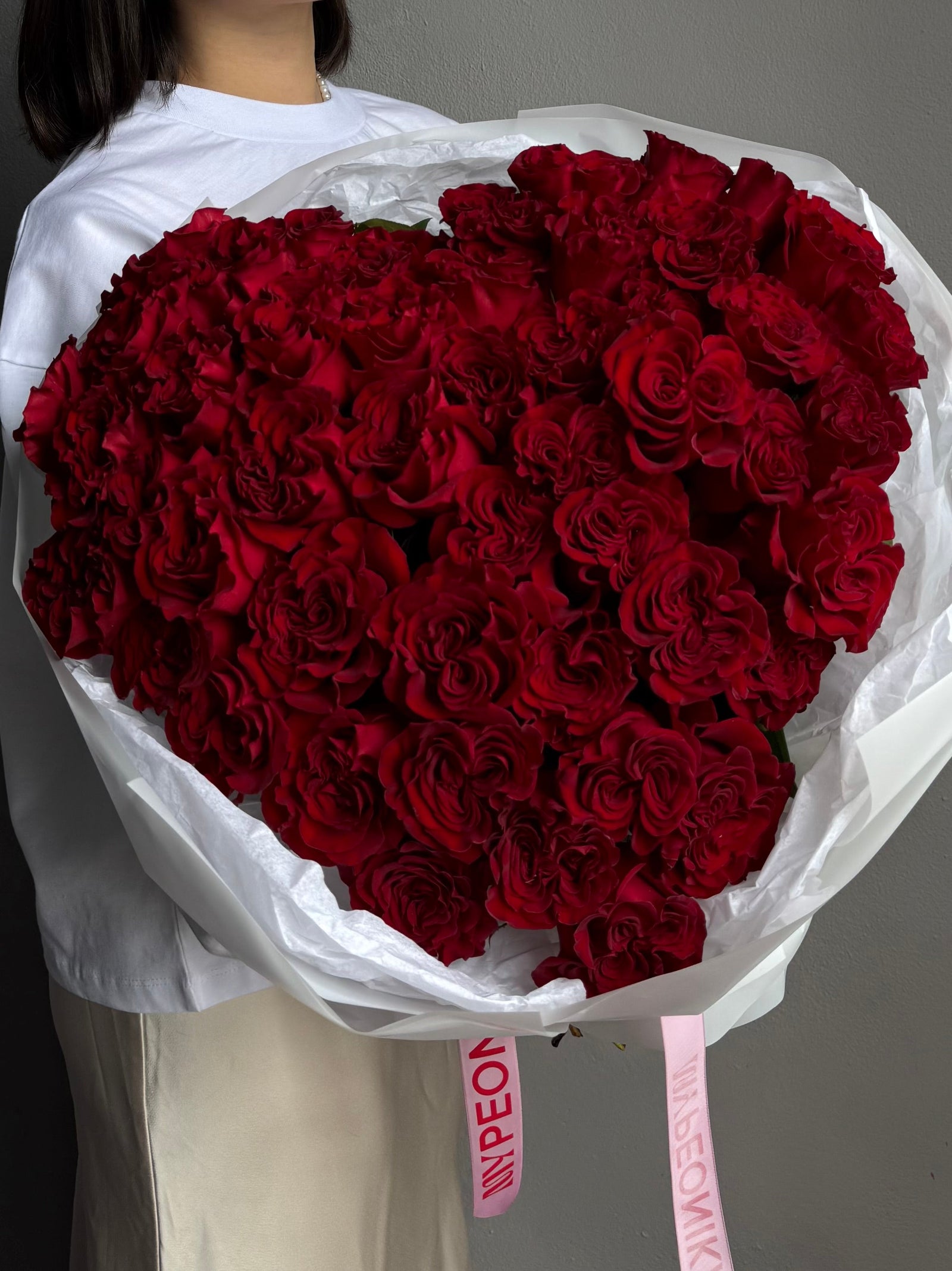 HEART CORE - 50 heart shaped roses