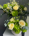 Bouquet in a vase “Spring glade” - green hydrangeas