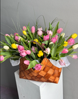 Flower basket “ The perfect tulips”