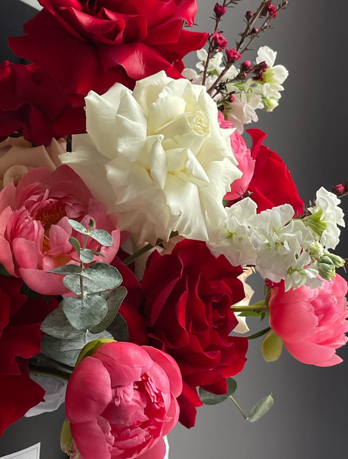 Flower box “Peony lover” - peonies, roses