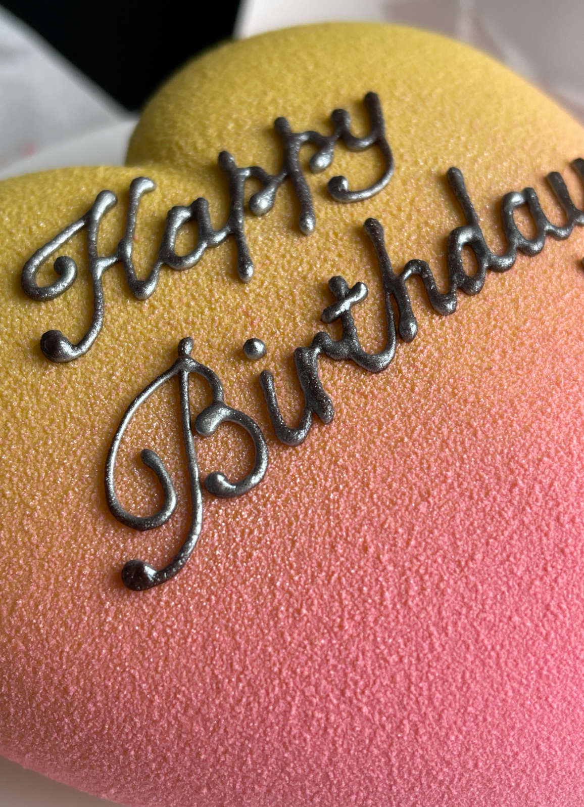 Cake “Happy Birthday” - mango, passion fruit, coconut