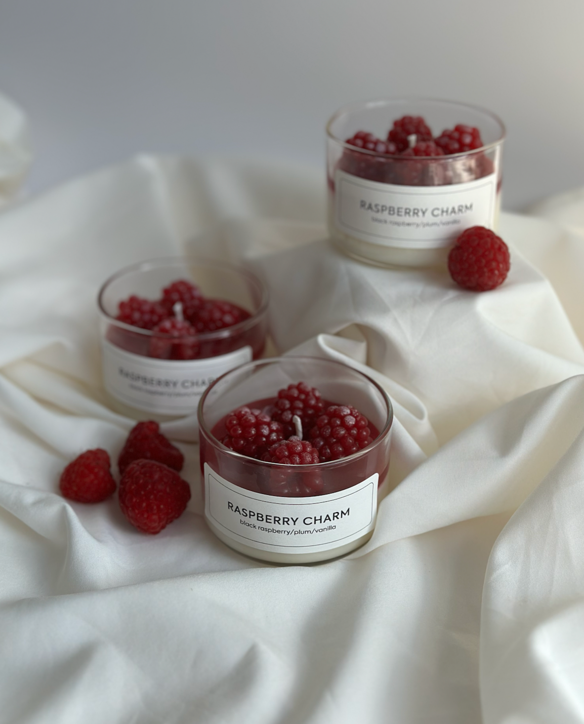 Raspberry Dessert candle