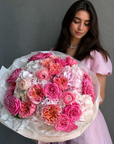 Bouquet “Too Pretty to Ignore” — hydrangeas, roses, peonies