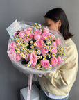 Bouquet “Daisy Baby” — roses, chamomile